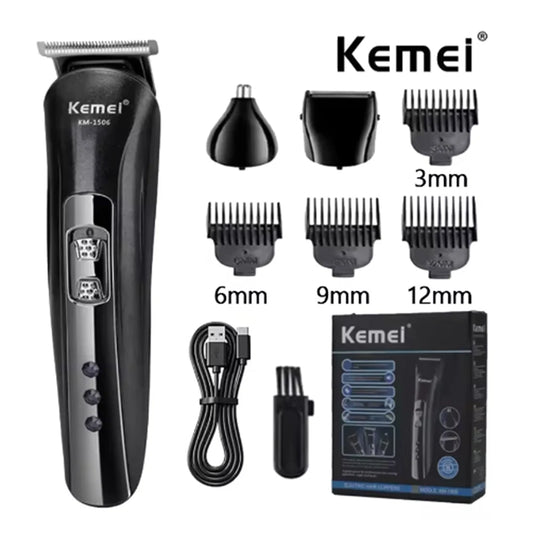 3-in-1 Electric Hair Trimmer And Shaver – Rechargeable